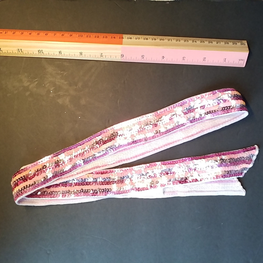 3/$15 Claire's SEQUIN HEADBAND BELT